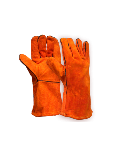 GUANTE CUERO SOLDADOR NARANJO
