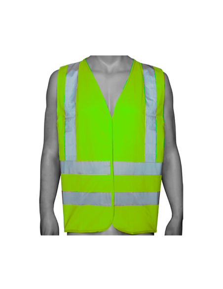 CHALECO ALTA VELOCIDAD VERDE 4 BANDAS