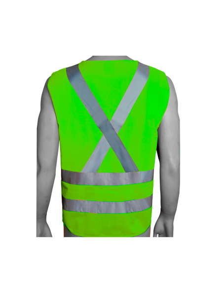 CHALECO ALTA VELOCIDAD VERDE 4 BANDAS