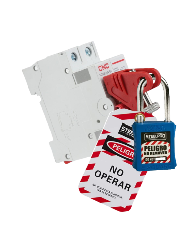 Bloqueador breaker circuito hasta 7mm espesor con tornillo