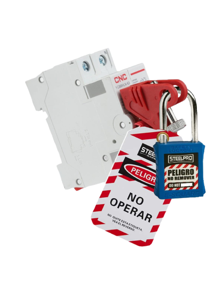 Bloqueador breaker circuito hasta 7mm espesor con tornillo