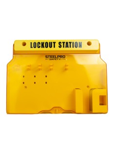 Estación de bloqueo con tapa de policarbonato