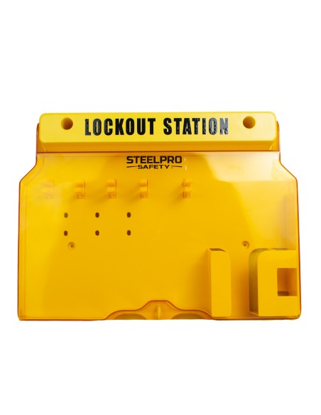 Estación de bloqueo con tapa de policarbonato